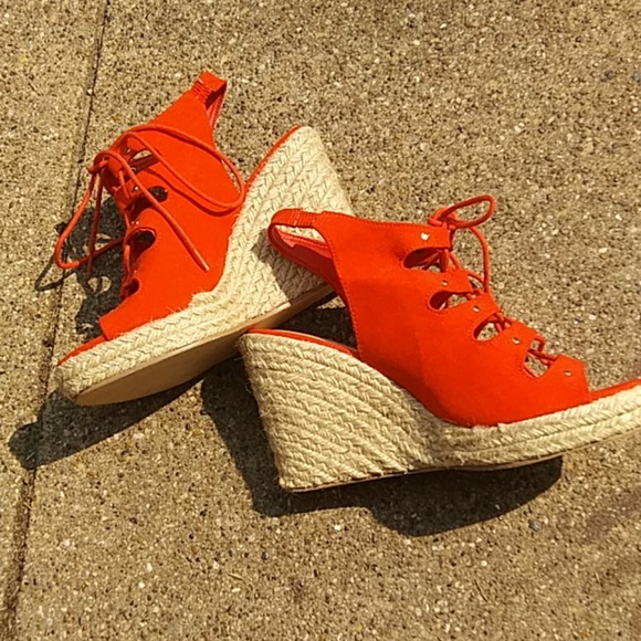 Just Fab Espadrille Wedges - Picture 3 of 5